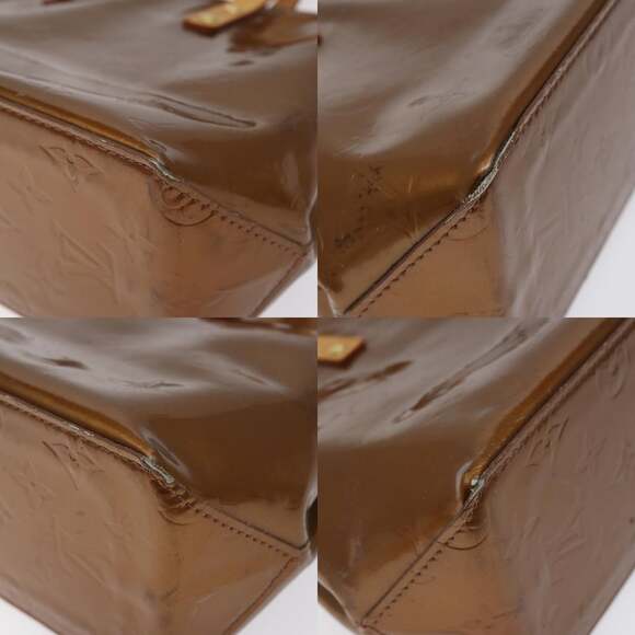LOUIS VUITTON Monogram Vernis Reade PM Hand Bag Bronze M91146 - Picture 10 of 12